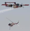 OV-10 Bronco and UH-1 Huey firefighting display