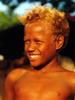 Malaitan boy with tattooed face